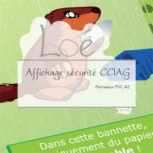 Affichage sécurité CCIAG : 12 panneaux PVC A2